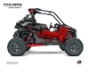 Polaris RZR RS1 UTV Chaser Graphic Kit Red FULL