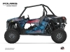 Polaris RZR XP Turbo UTV Chaser Graphic Kit Blue