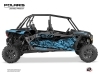 Kit Déco SSV Chaser Polaris RZR Turbo S 4 portes Bleu