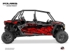 Kit Déco SSV Chaser Polaris RZR Turbo S 4 portes Rouge