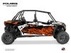 Kit Déco SSV Chaser Polaris RZR Turbo S 4 portes Orange