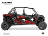 Kit Déco SSV Chaser Polaris RZR S 1000 4 portes Rouge