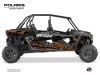 Polaris RZR XP 1000 4 doors UTV Chaser Graphic Kit Copper