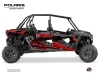 Polaris RZR XP 1000 4 doors UTV Chaser Graphic Kit Red