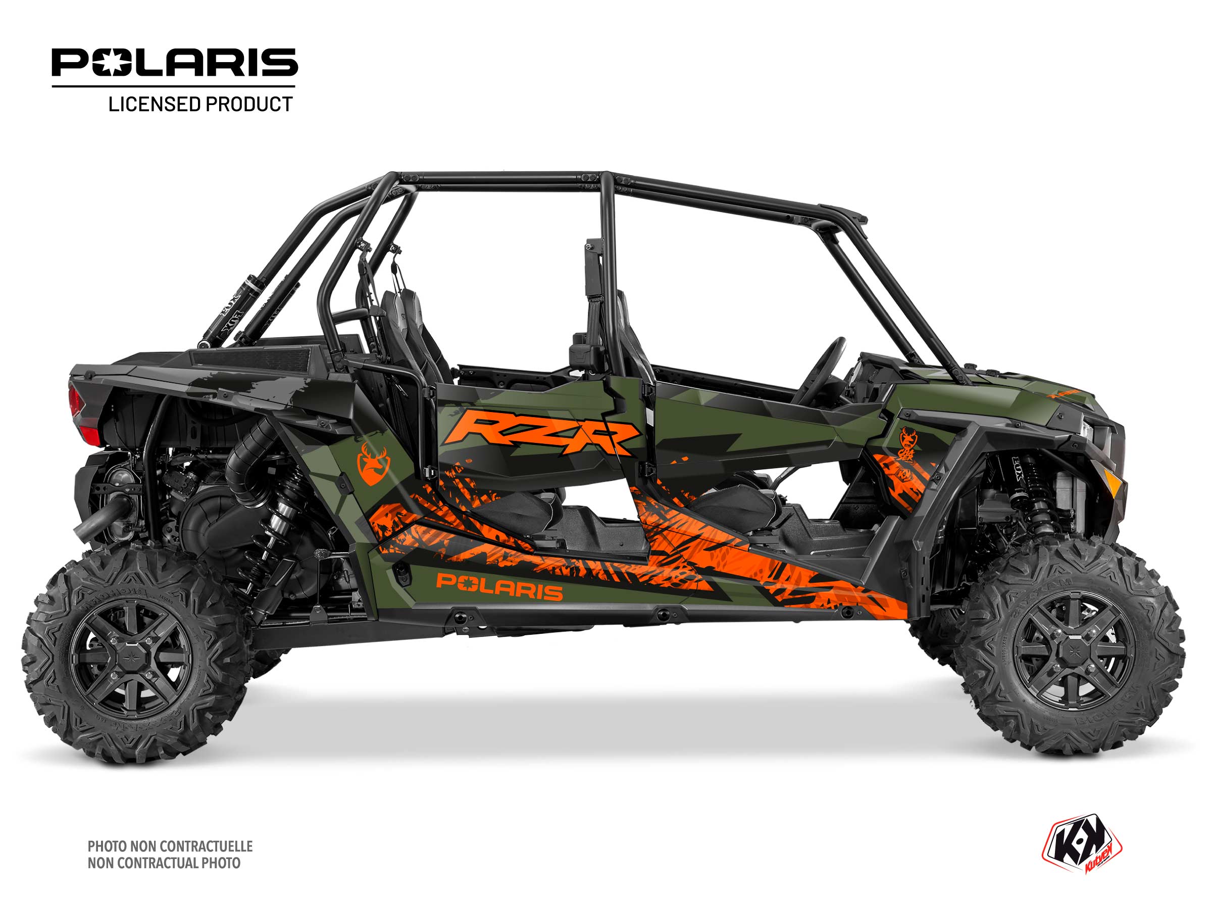 Polaris RZR XP 1000 4 doors UTV Chaser Graphic Kit Orange