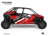 Polaris RZR PRO XP UTV 4 doors Epik Graphic Kit Red