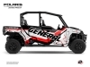 Polaris GENERAL 1000 4 doors UTV Epik Graphic Kit White FULL