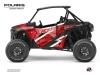 Polaris RZR Turbo S UTV Stun Graphic Kit Red