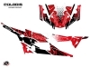 Polaris RZR Turbo S 4 doors UTV Stun Graphic Kit Red