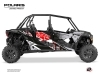 Polaris RZR S 1000 4 doors UTV Stun Graphic Kit Grey