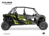 Polaris RZR XP 1000 4 doors UTV Stun Graphic Kit Yellow