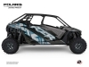 Polaris RZR PRO XP UTV 4 doors Stun Graphic Kit Blue