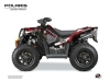 Polaris Scrambler 850-1000 XP ATV Chaser Graphic Kit White