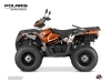 Polaris 570 Sportsman Touring ATV Chaser Graphic Kit White