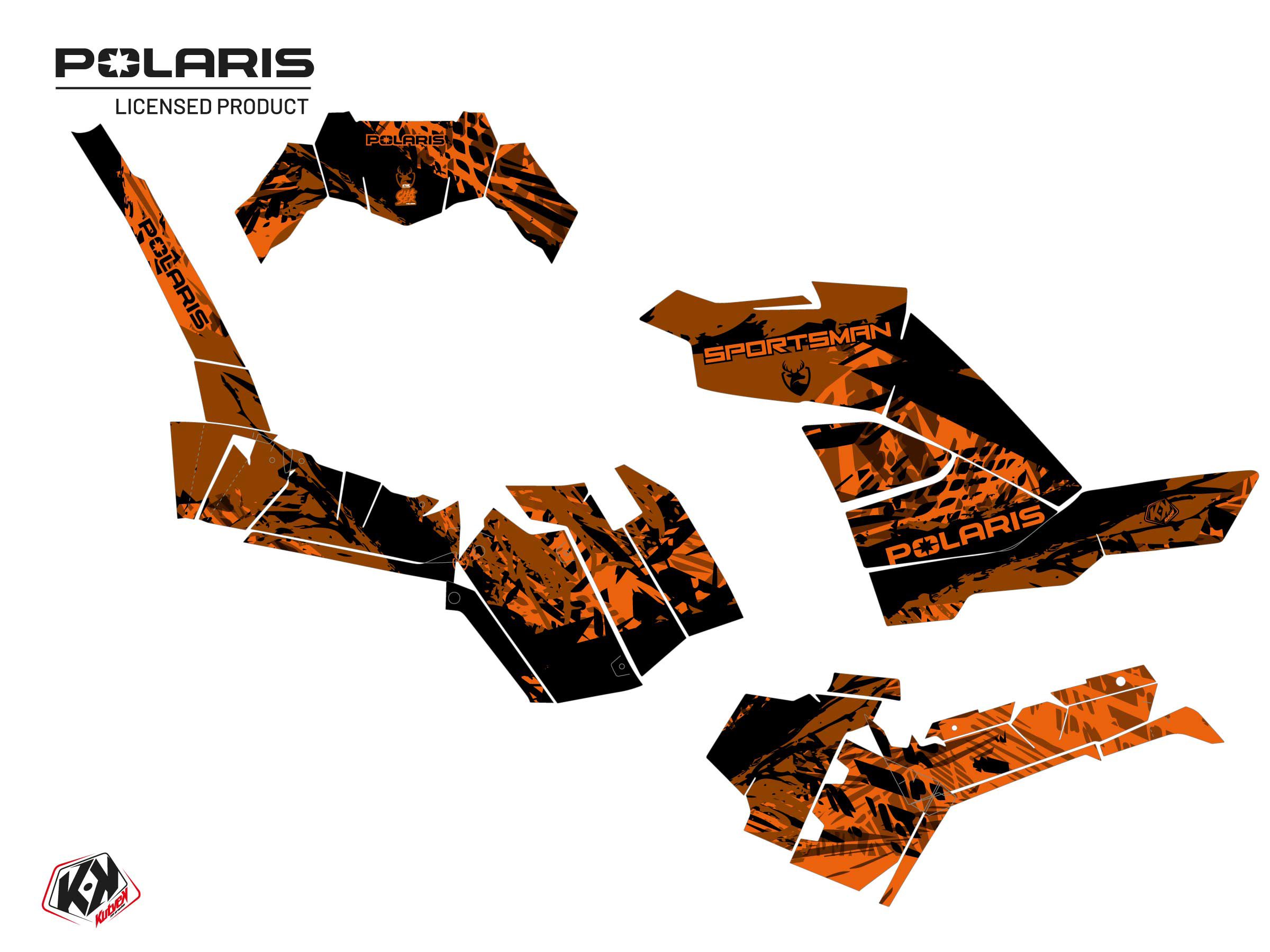 Polaris 1000 Sportsman XP S Forest ATV Chaser Graphic Kit Copper