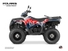 Polaris 570 Sportsman Touring ATV Stun Graphic Kit White