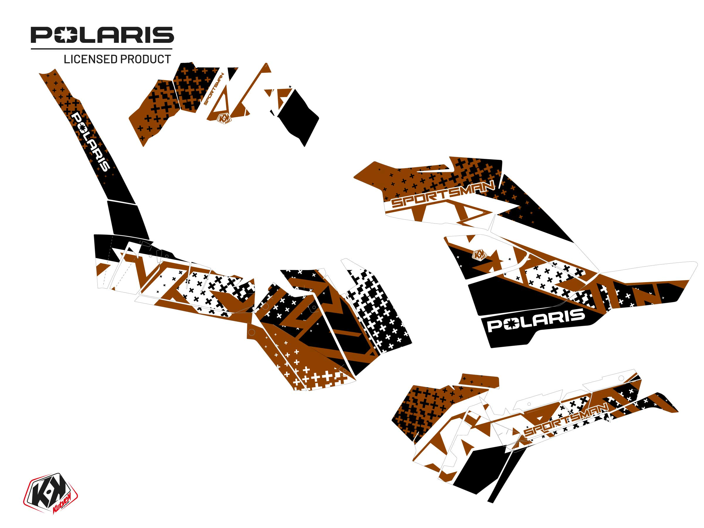 Polaris 1000 Sportsman XP S Forest ATV Stun Graphic Kit Copper