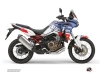 Honda Africa twin Street Bike Rampage  Graphic Kit White