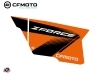 Kit Déco Portes Complètes PCZ13 CF Moto Zforce 500-550-800-1000 Orange