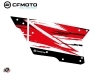 Graphic Kit Complete Doors PCZ2 CF Moto Zforce 500-550-800-1000 Red