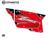Kit Déco Portes Complètes PCZ5 CF Moto Zforce 500-550-800-1000 Rouge