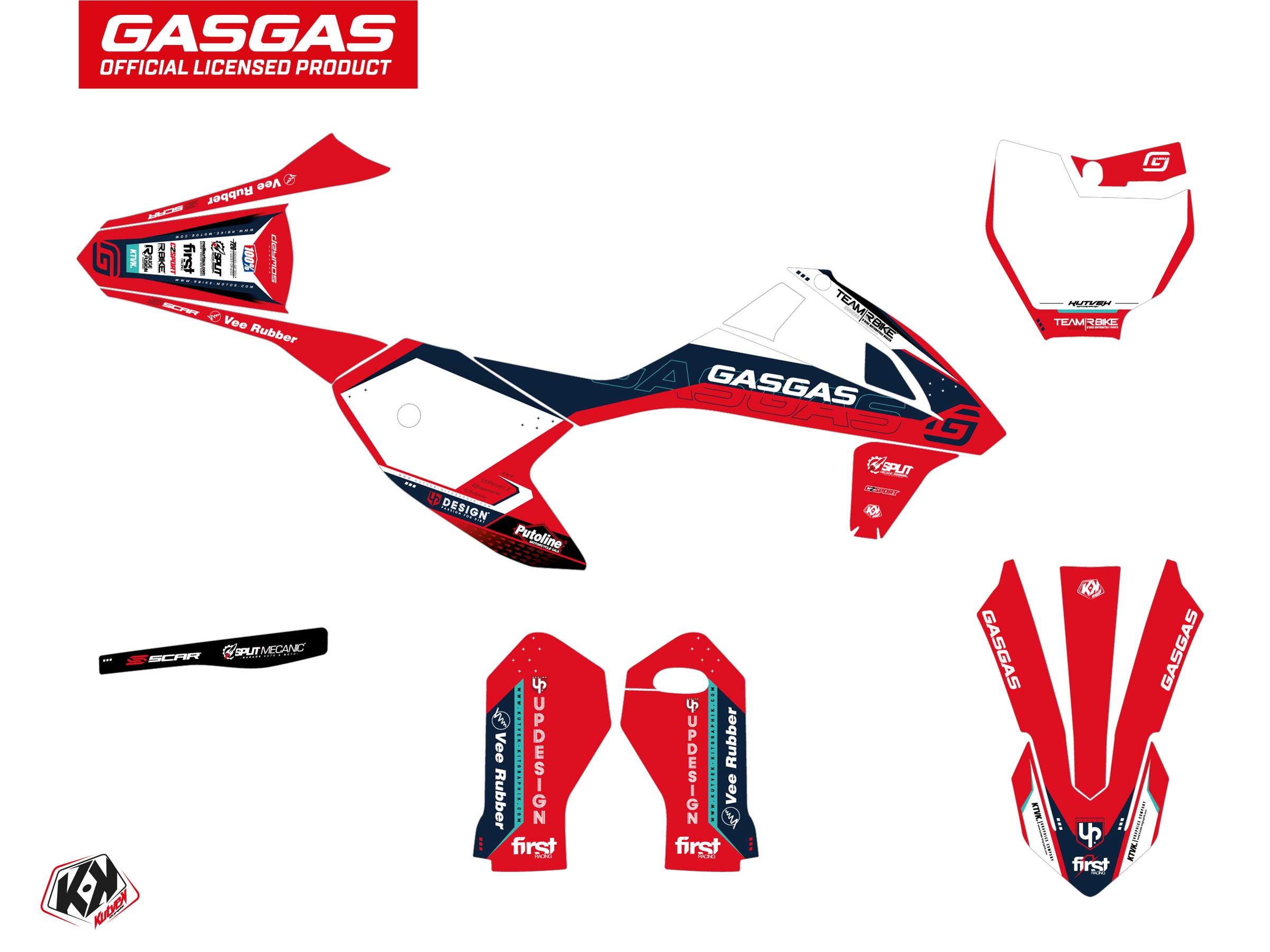 Gasgas Mc-e 5 Dirt Bike Replica Team Rbike K23 Graphic Kit