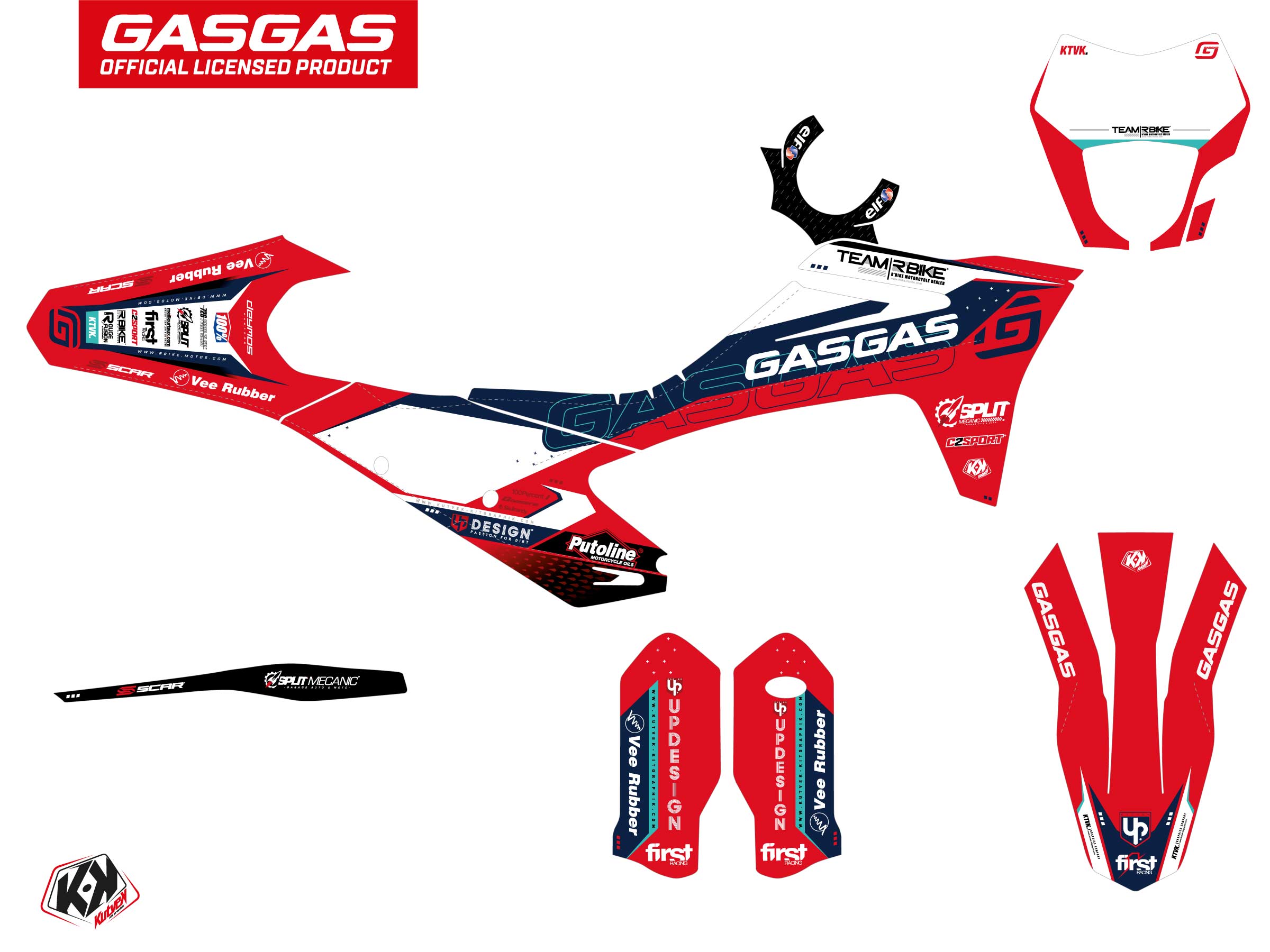 Gasgas Ec Dirt Bike Replica Team Rbike K23 Graphic Kit