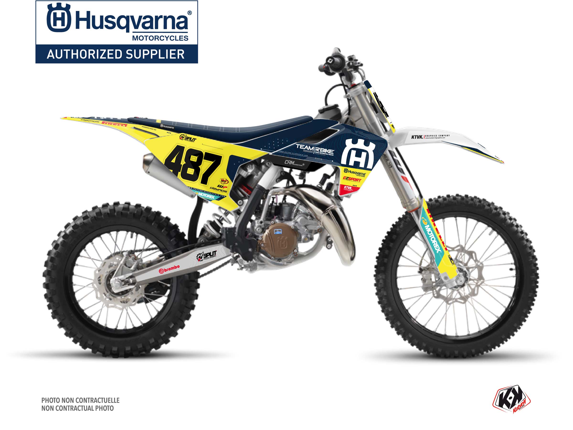 Kit Déco Motocross Replica Team Rbike K23 Husqvarna Tc 85