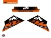 Graphic Kit AXP Skid Plates Moto Raster KTM 790-890 Adventure Black Orange