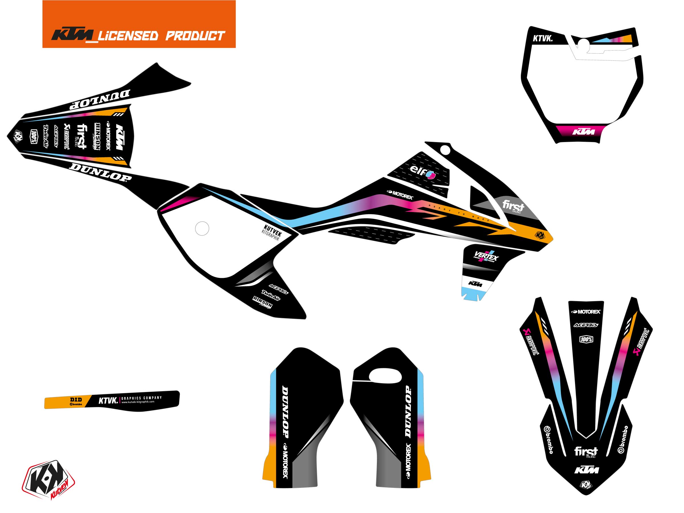 Ktm Sx 50 Dirt Bike Score Graphic Kit Colors