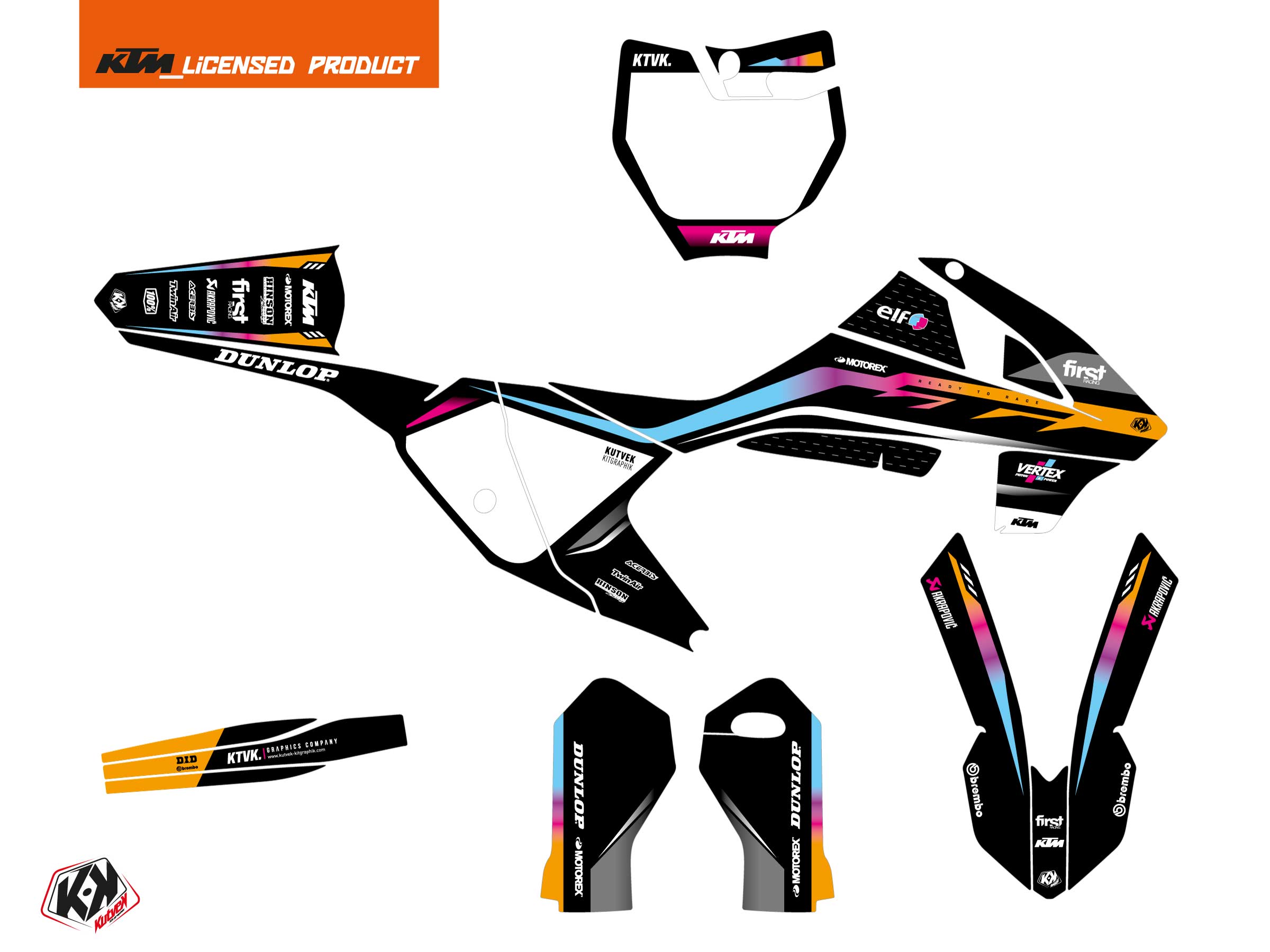 Ktm Sx 65 Dirt Bike Score Graphic Kit Colors