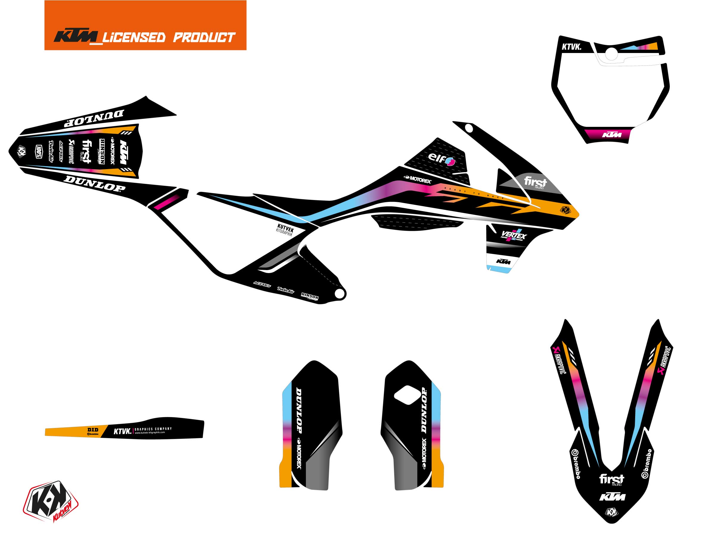 Ktm Sx 85 Dirt Bike Score Graphic Kit Colors