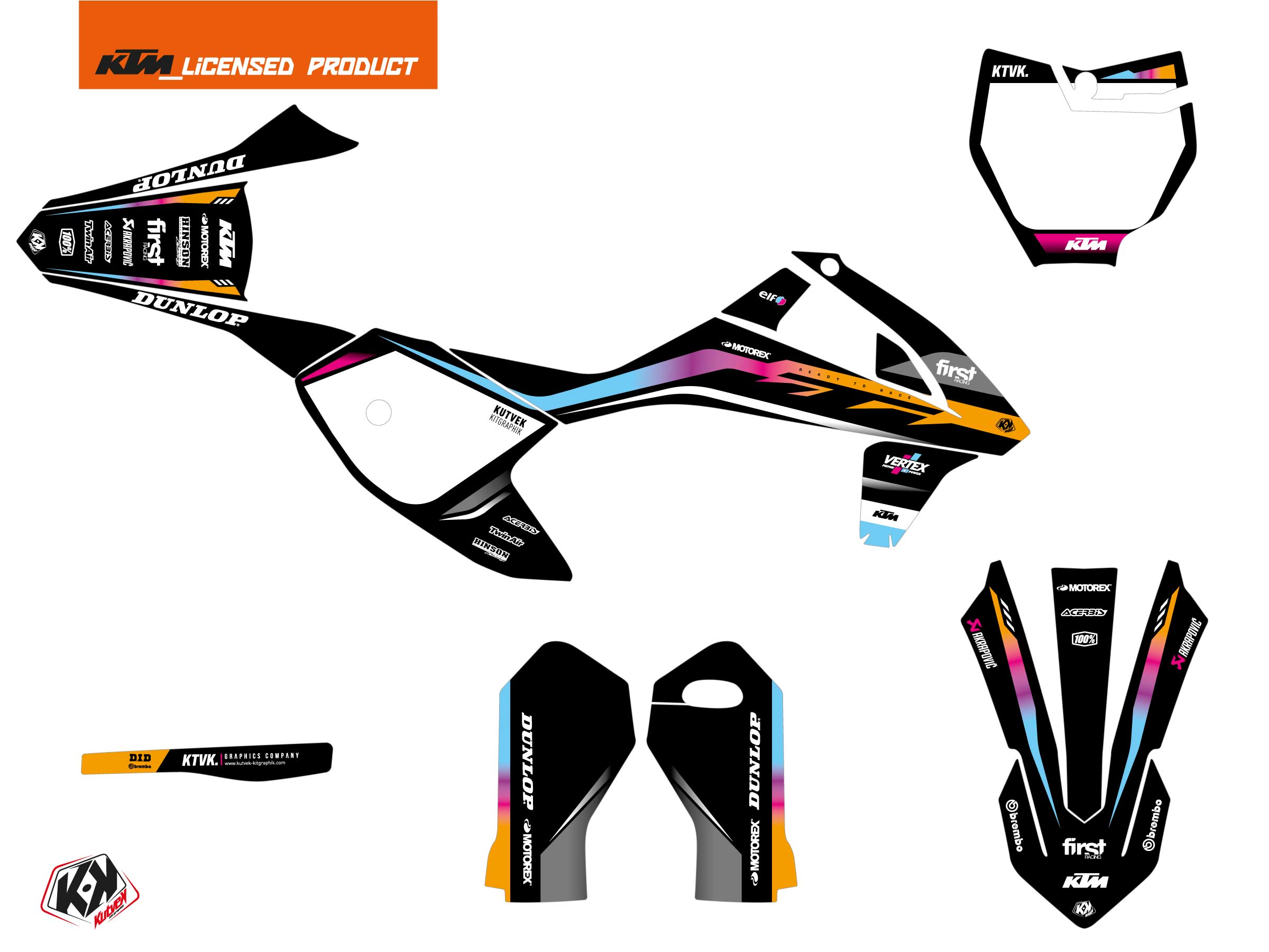 Ktm Sx E 5 Dirt Bike Score Graphic Kit Colors
