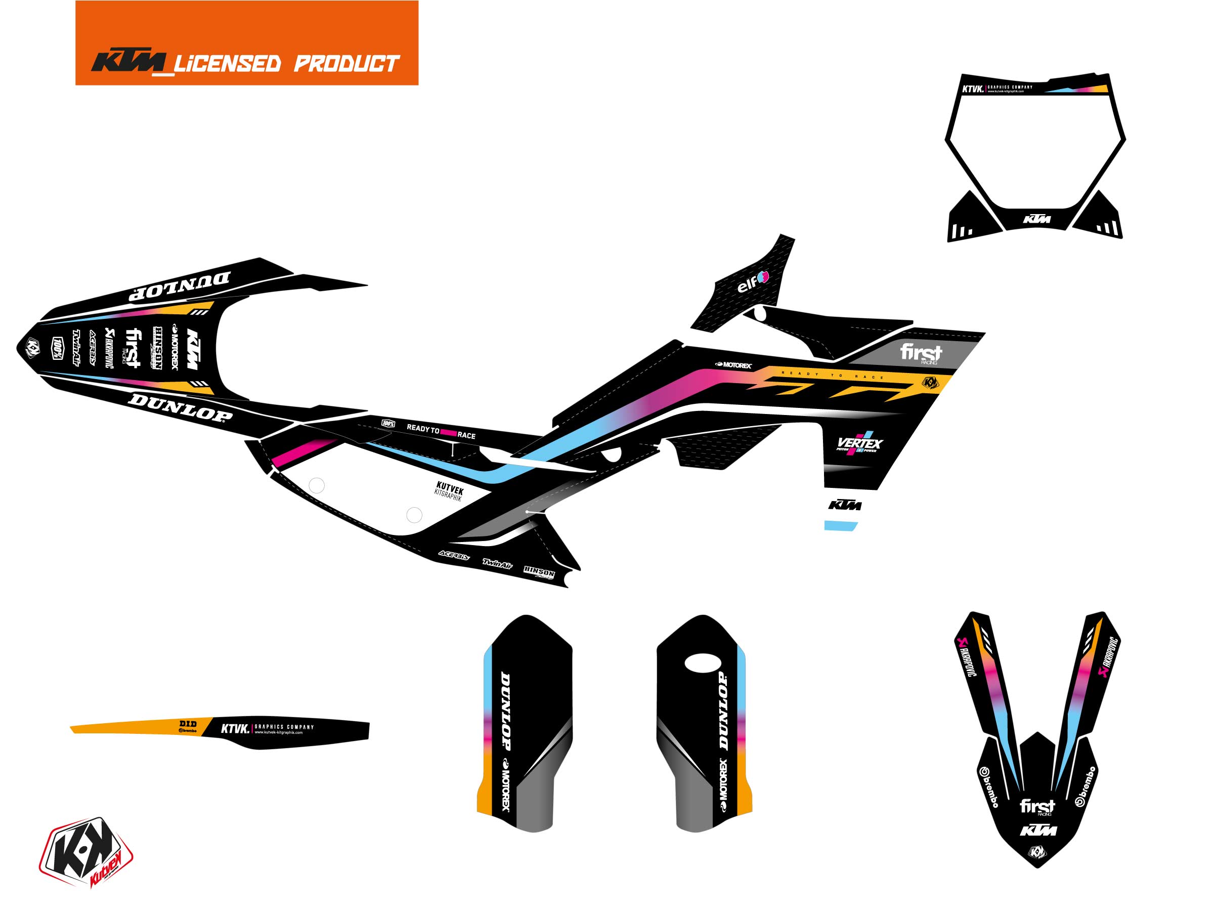 Ktm Smr 450 Dirt Bike Score Graphic Kit Colors