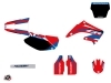 Kit Déco Moto Cross League Honda 125 CR Rouge