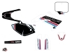 Kit Déco Moto Cross First Honda 150R CRF Blanc