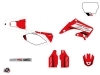 Kit Déco Moto Cross First Honda 250 CR Rouge