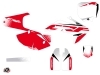 Honda 150 CRF Dirt Bike Nasting Graphic Kit White Red