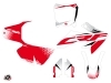 Honda 50 CRF Dirt Bike Nasting Graphic Kit White Red