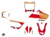 Honda 50 CRF Dirt Bike Wing Graphic Kit White