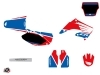 Honda 125 CR Dirt Bike Wing Graphic Kit Blue