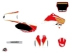 Honda 125 CR Dirt Bike Wing Graphic Kit White