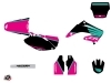 Honda 125 CR Dirt Bike Wing Graphic Kit Turquoise