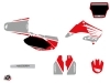 Honda 125 CR Dirt Bike Wing Graphic Kit Grey