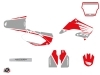 Honda 250 CR Dirt Bike Wing Graphic Kit Grey