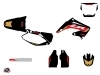 Honda 250 CR Dirt Bike Works Graphic Kit Black