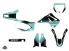 Kawasaki 250 KX Dirt Bike Claw Graphic Kit Turquoise