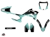 Kit Déco Moto Cross Claw Kawasaki 100 KX Turquoise