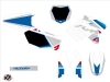 Suzuki 125 RM Dirt Bike Label Graphic Kit White