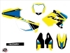 Suzuki 250 RM Dirt Bike Label Graphic Kit Blue